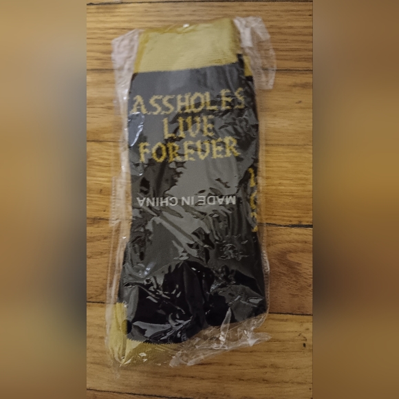 Assholes Live Forever Socks NWT - Picture 5 of 10